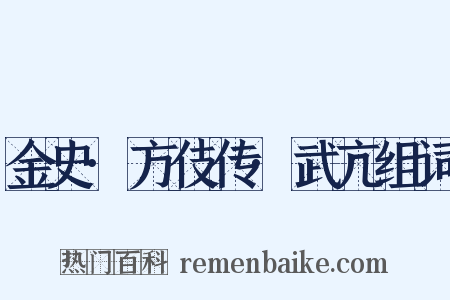 金史·方伎传·武亢组词是什么意思的图片